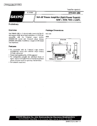 Datasheet STK400-700 manufacturer Sanyo